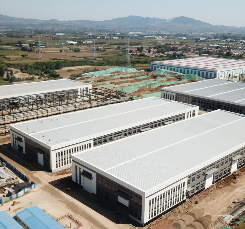 Ketahanan Api Modern Metal Prefab Workshop Frame Baja Workshop Disesuaikan