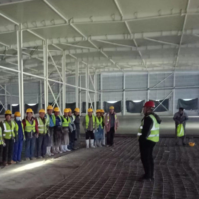 Gedung Struktur Baja Industri Anti-korosif Jangkauan Besar