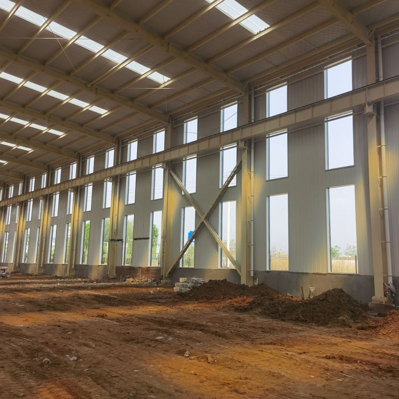Gedung Struktur Baja Industri Anti-korosif Jangkauan Besar