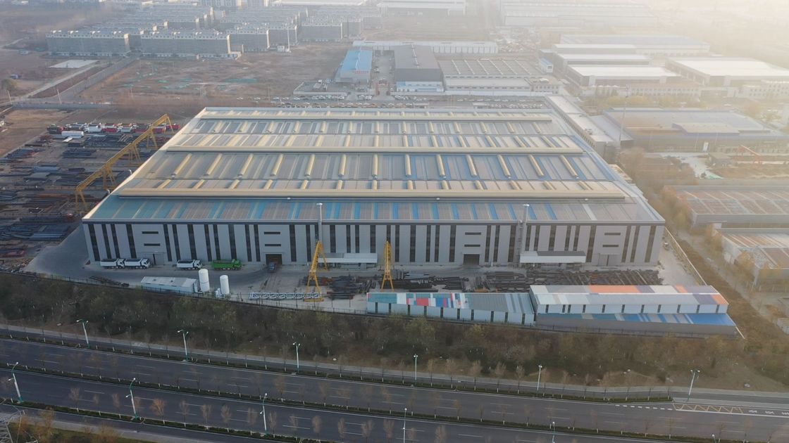 36 Meter Besar Clear Span 46 Eave Tinggi Rockwool Komposisi Panel Tembok Steel Struktur Workshop Ke Amerika Serikat Amerika