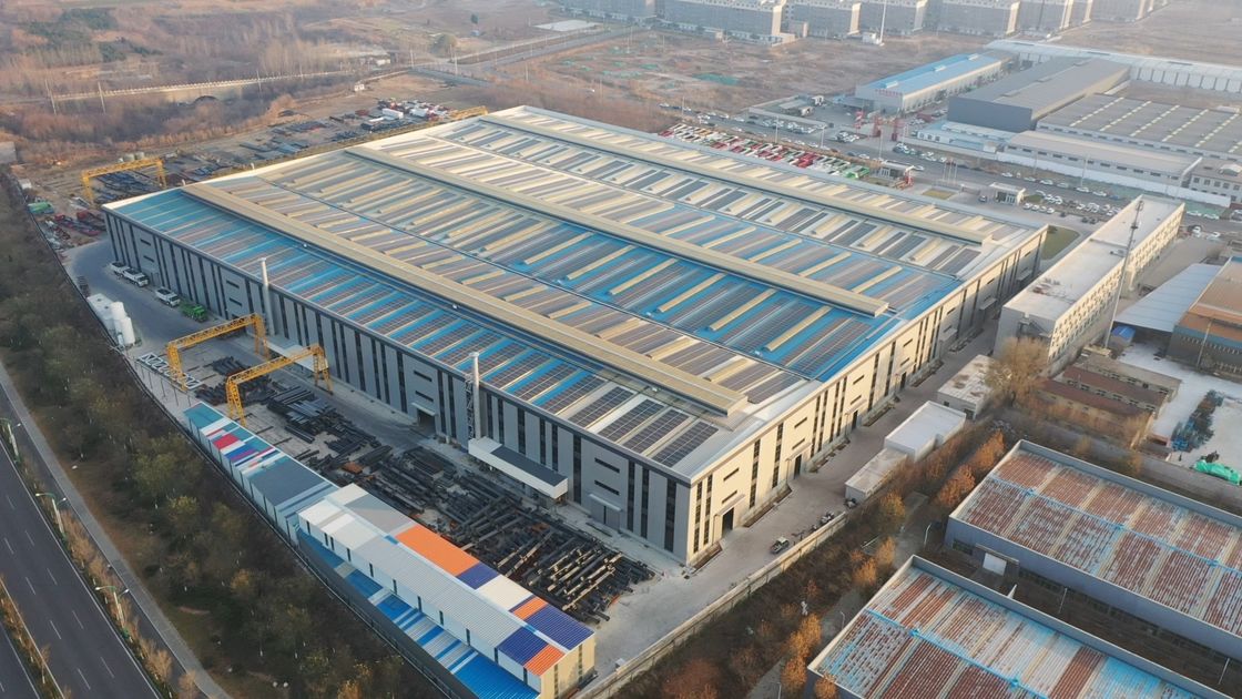 Bangunan Struktur Baja Ringan Modular Disesuaikan Bangunan Rangka Logam Komersial Hangar Workshop