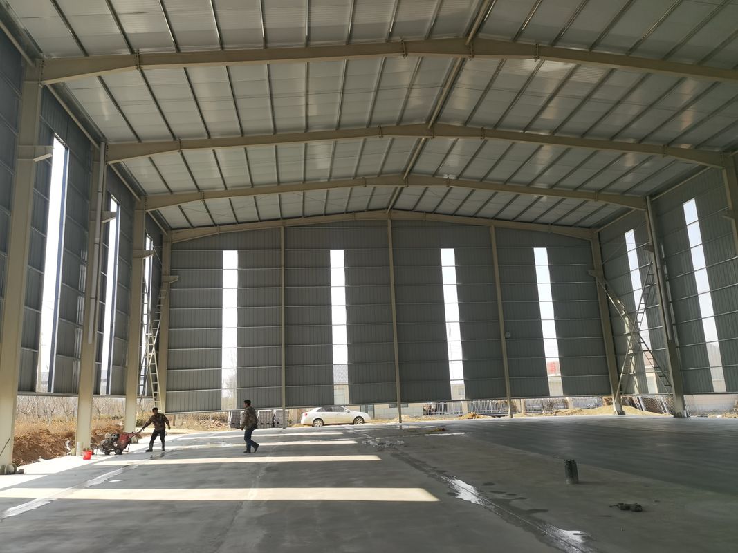 Struktur Baja Bangunan Pabrik Prefabrikasi Modular / Low Cost Industrial Workshop Shed