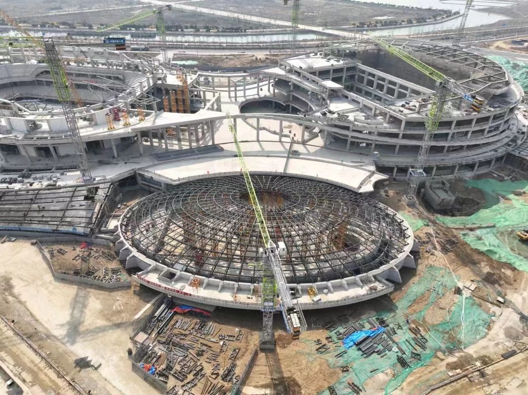ISO CE Approval Kualitas tinggi Prefab cepat Prefab Stadium/Gym Bangunan Prefab Struktur baja dengan gudang