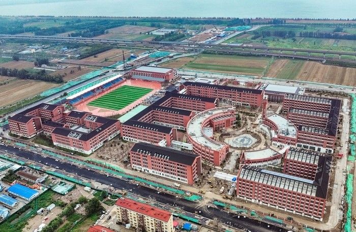 Struktur baja prefabrikasi multi-lantai preengineered sekolah mahasiswa universitas apartemen bangunan pengajaran