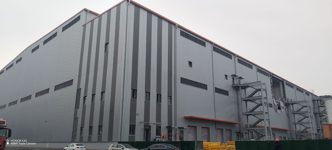 Gudang Struktur Baja Prefab yang Bisa Disesuaikan dan Serbaguna untuk Penggunaan Produk Selesai